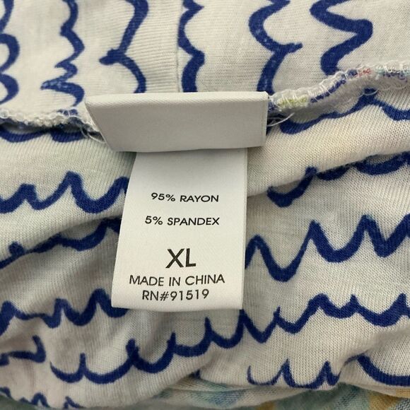 Echo Sleepwear tropical print lightweight robe size XL - Picture 6 of 7